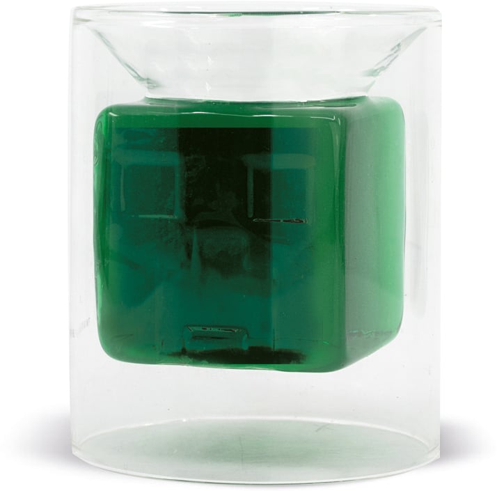 Minecraft - Gobelet en verre 3D Tête de Creeper - 270ml - flash vidéo