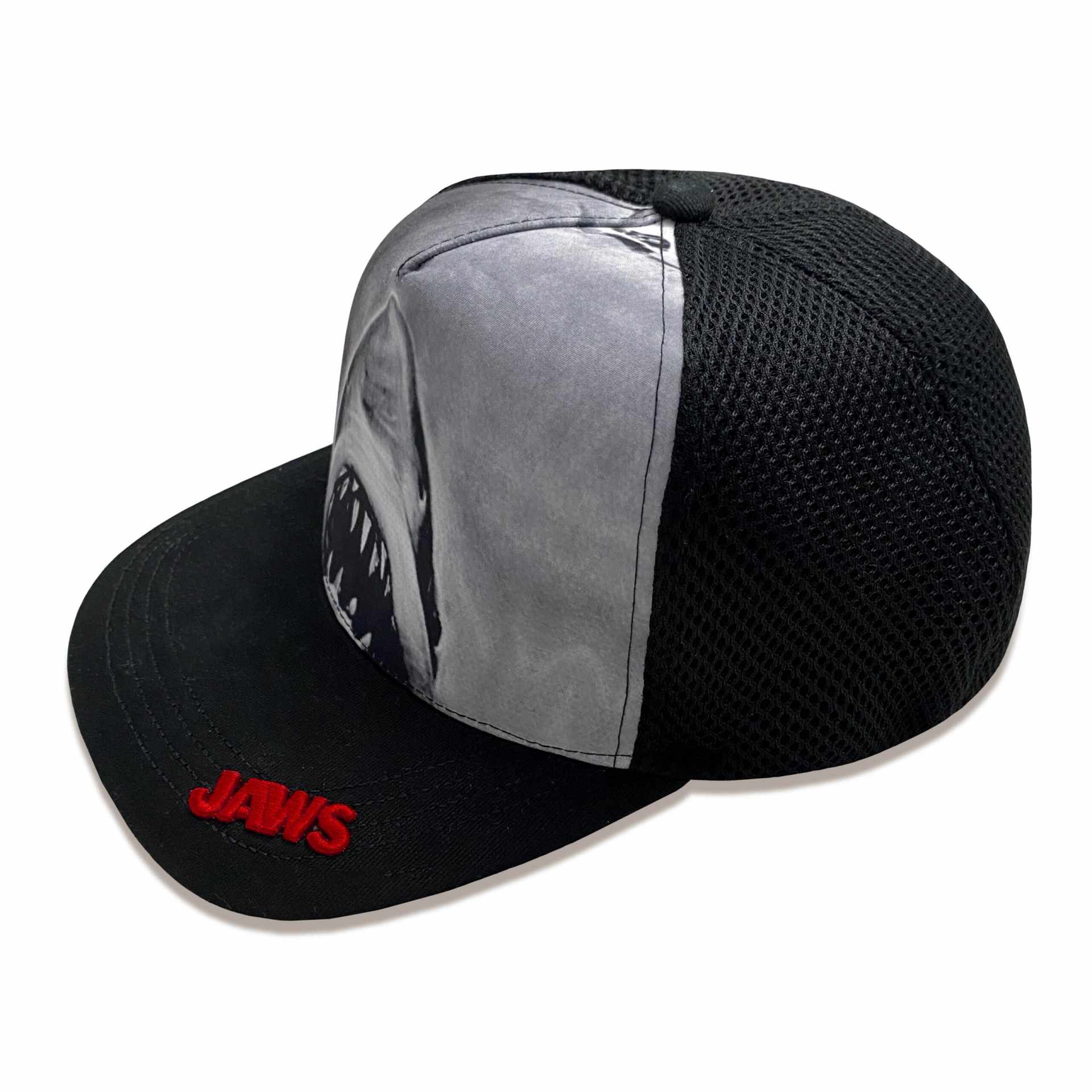 Les Dents de la Mer - Casquette Snapback Noire Impression par sublimation - flash vidéo
