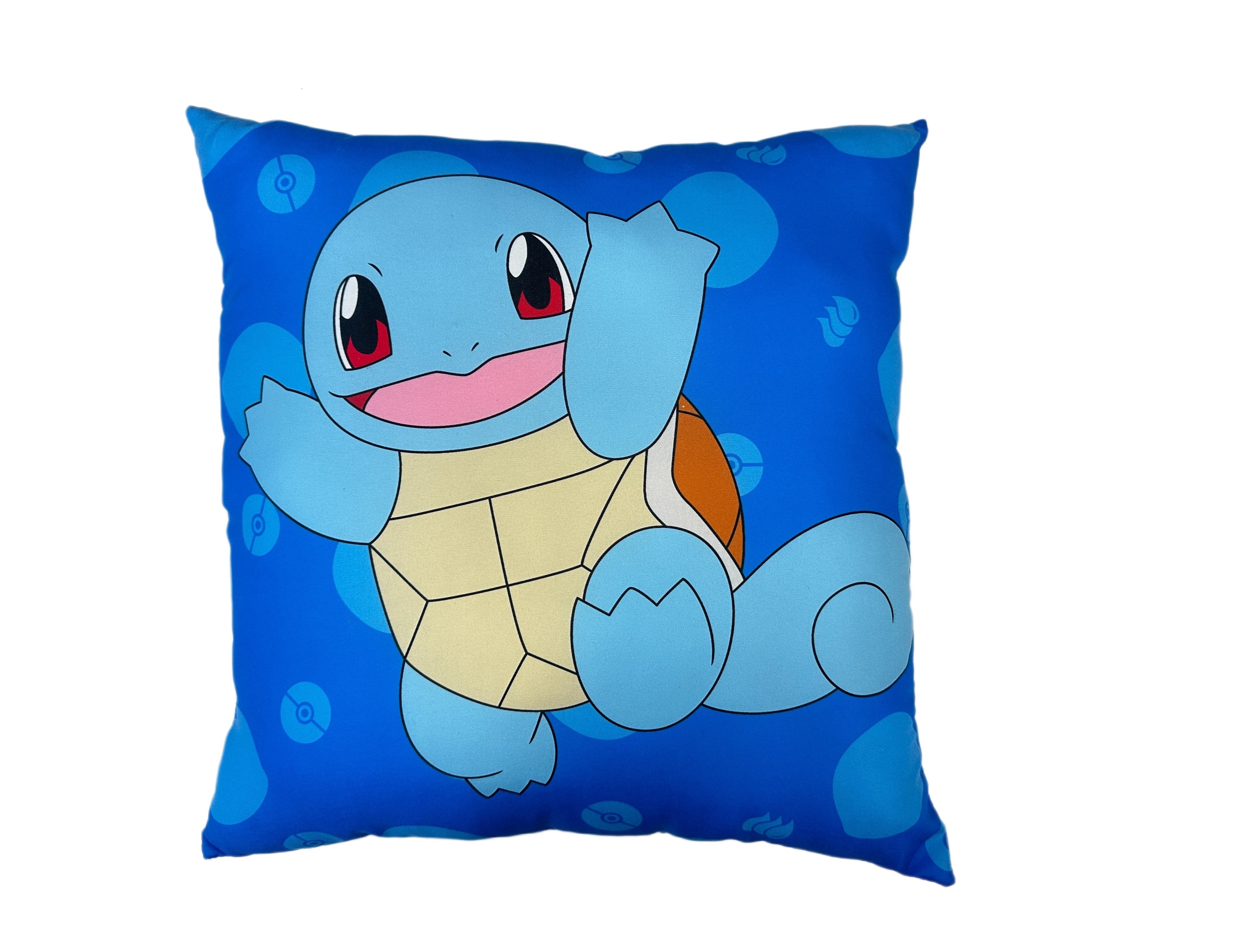 Pokémon - Coussin double face Pikachu et Carapuce (40x40cm) - flash vidéo