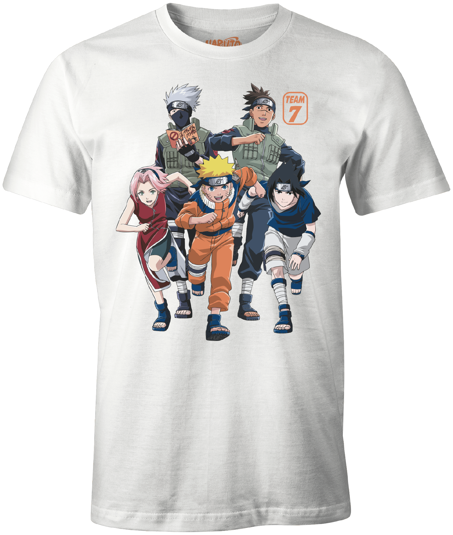 Naruto - Equipe 7 - T-Shirt Blanc Pour Hommes - XL - flash vidéo