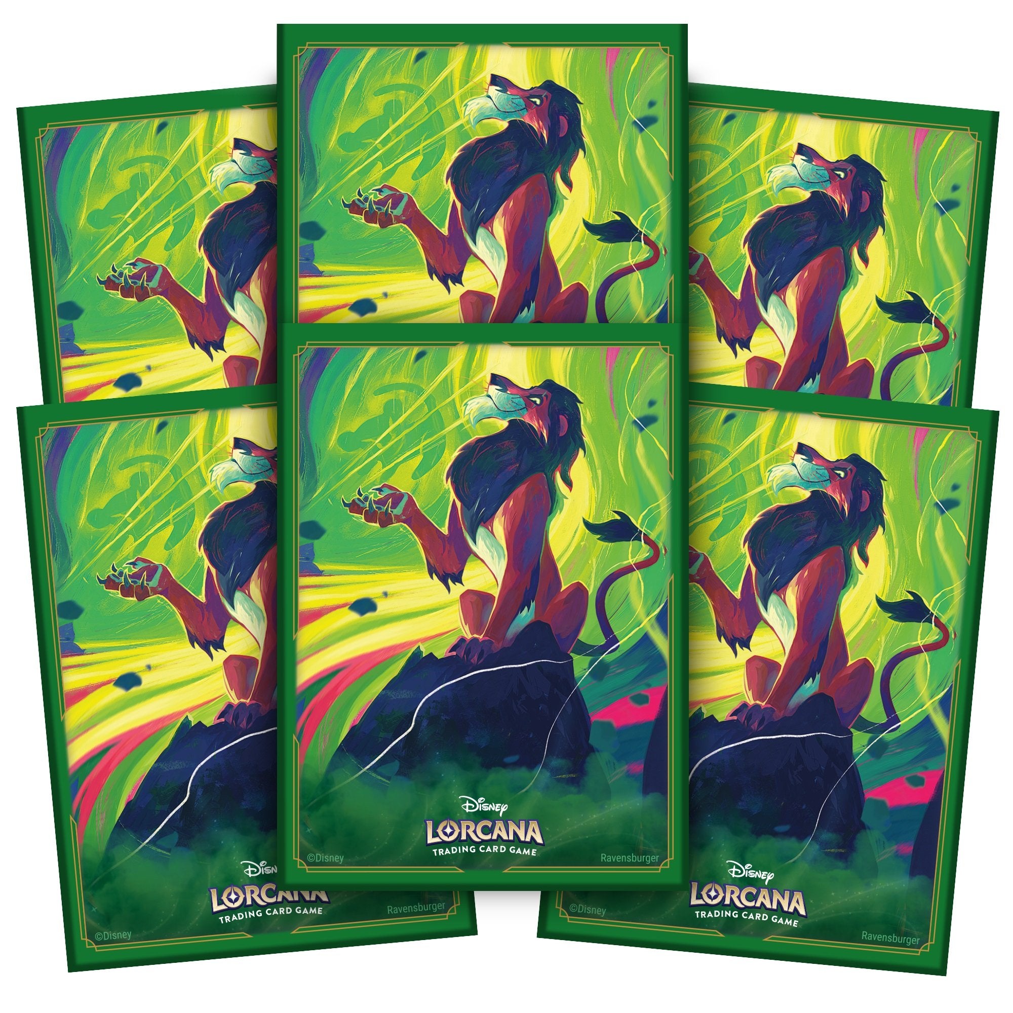 Disney Lorcana JCC : La Mer Azurite - Pack de 65 Protèges-cartes Scar - flash vidéo