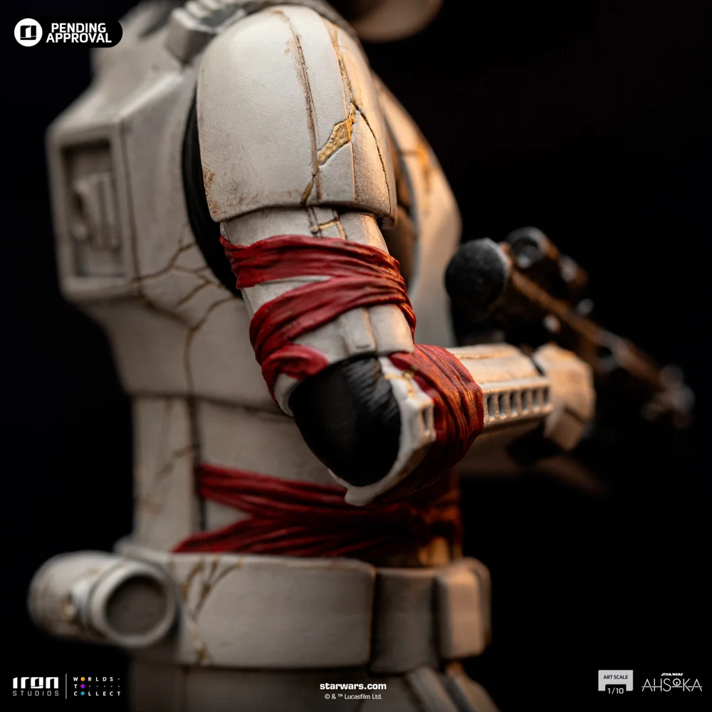 Iron Studios - Art Scale 1/10 - Star Wars : Ahsoka - Night Trooper Statue 21cm - flash vidéo