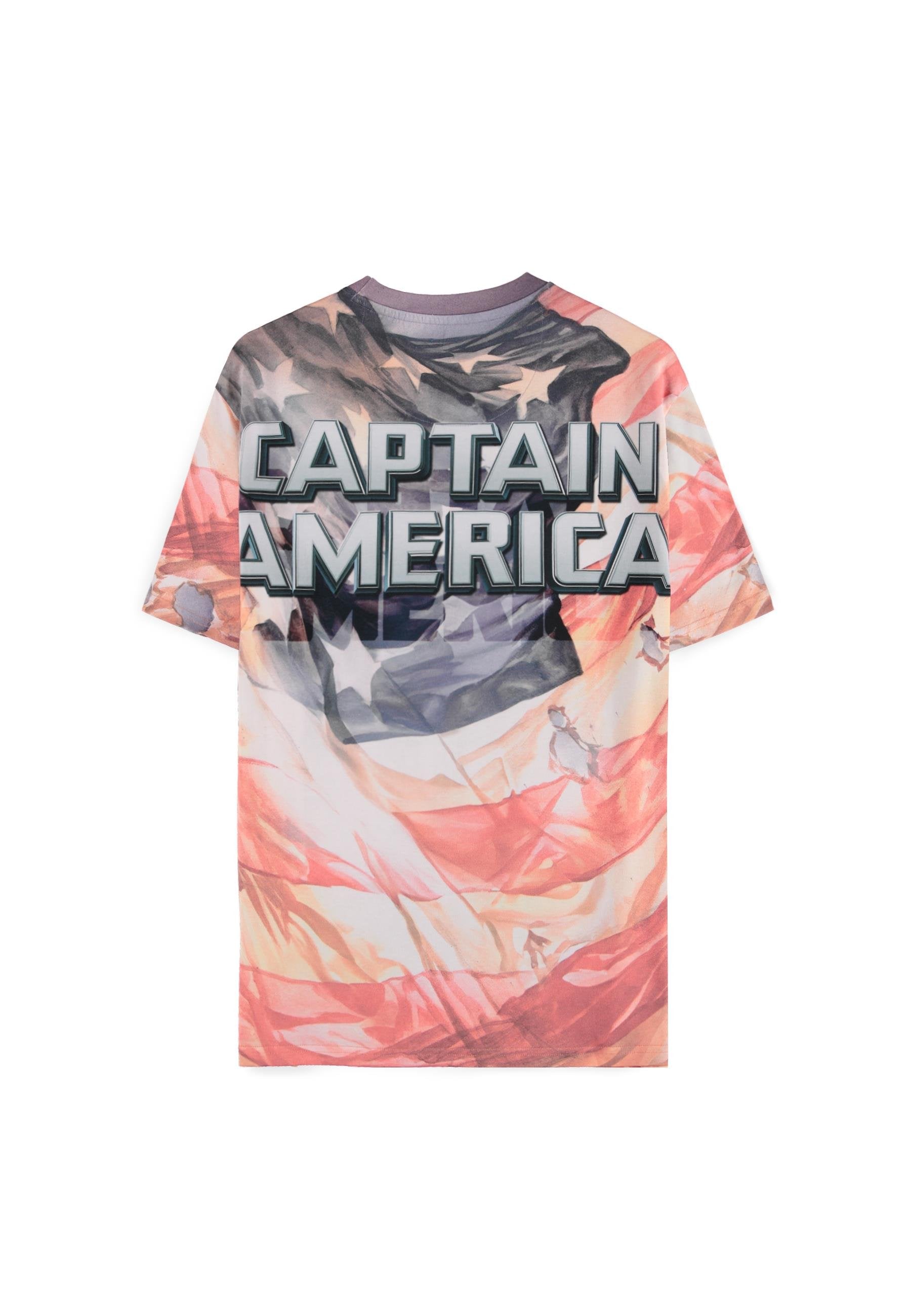 Marvel - Captain America - T-shirt Homme à manches courtes "Digital American" - L - flash vidéo
