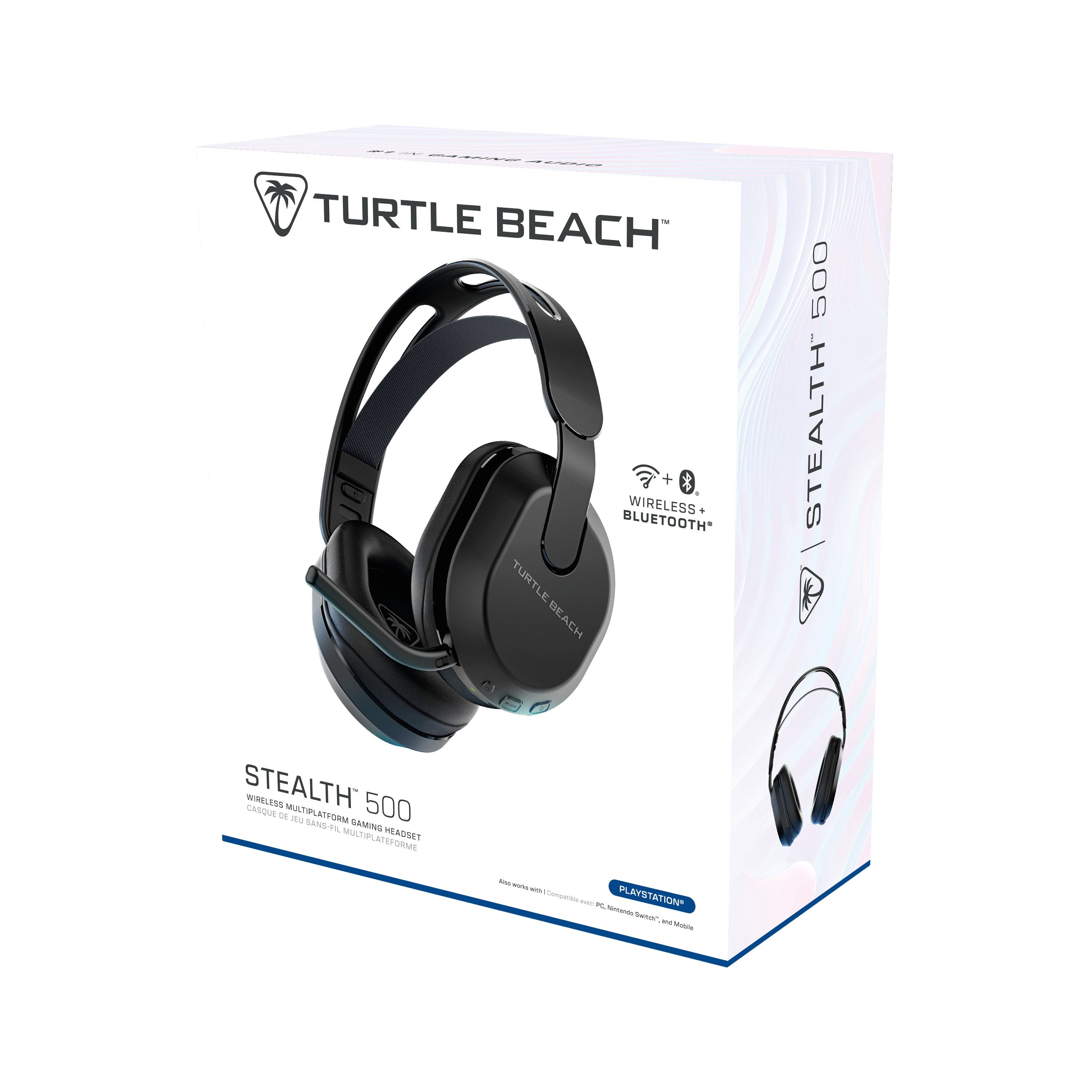 Turtle Beach - Casque de jeu sans fil Stealth 500P Noir pour PS4, PS5, Switch, PC et Mobile - flash vidéo