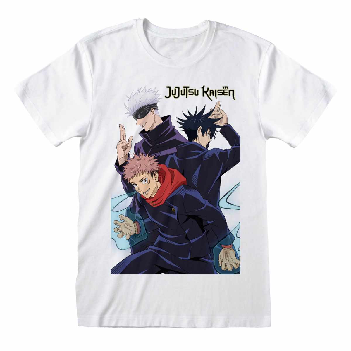 Jujutsu Kaisen - T-shirt unisexe Blanc "Trio" - XL - flash vidéo