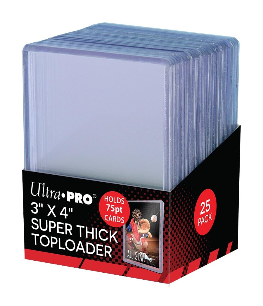 Ultra Pro - Protèges Cartes Standard Toploader Transparent et Super Épais par 25 (63 x 88 mm) - flash vidéo