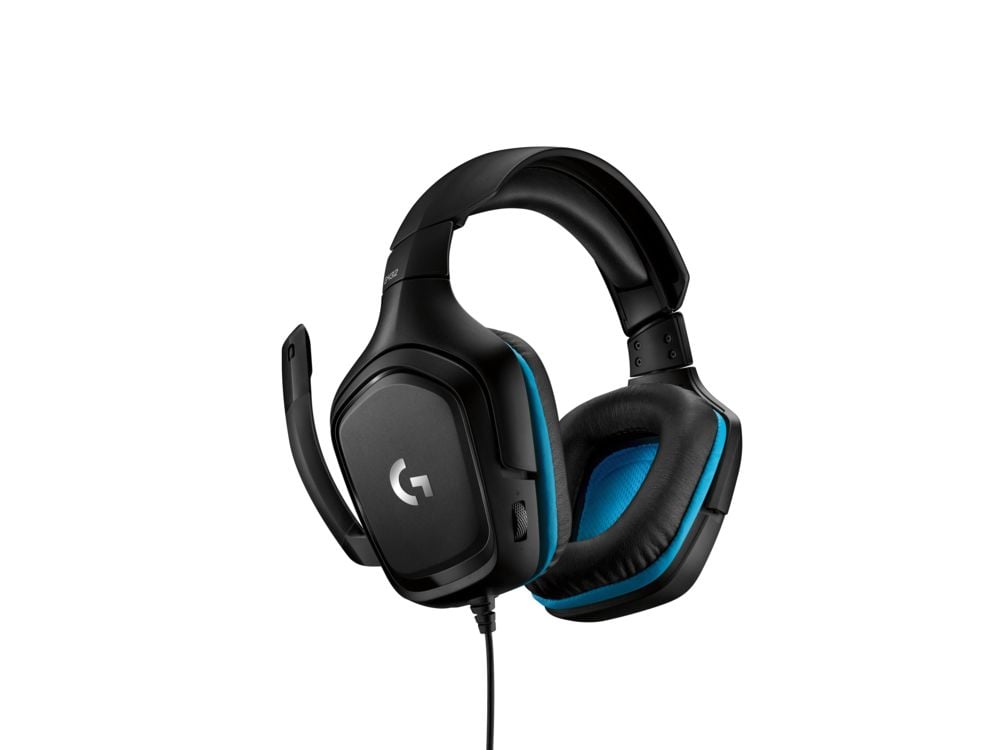 Logitech Casque de jeu filaire 7.1 Surround en similicuir G432 pour PC, PS4, Xbox One et Switch - flash vidéo