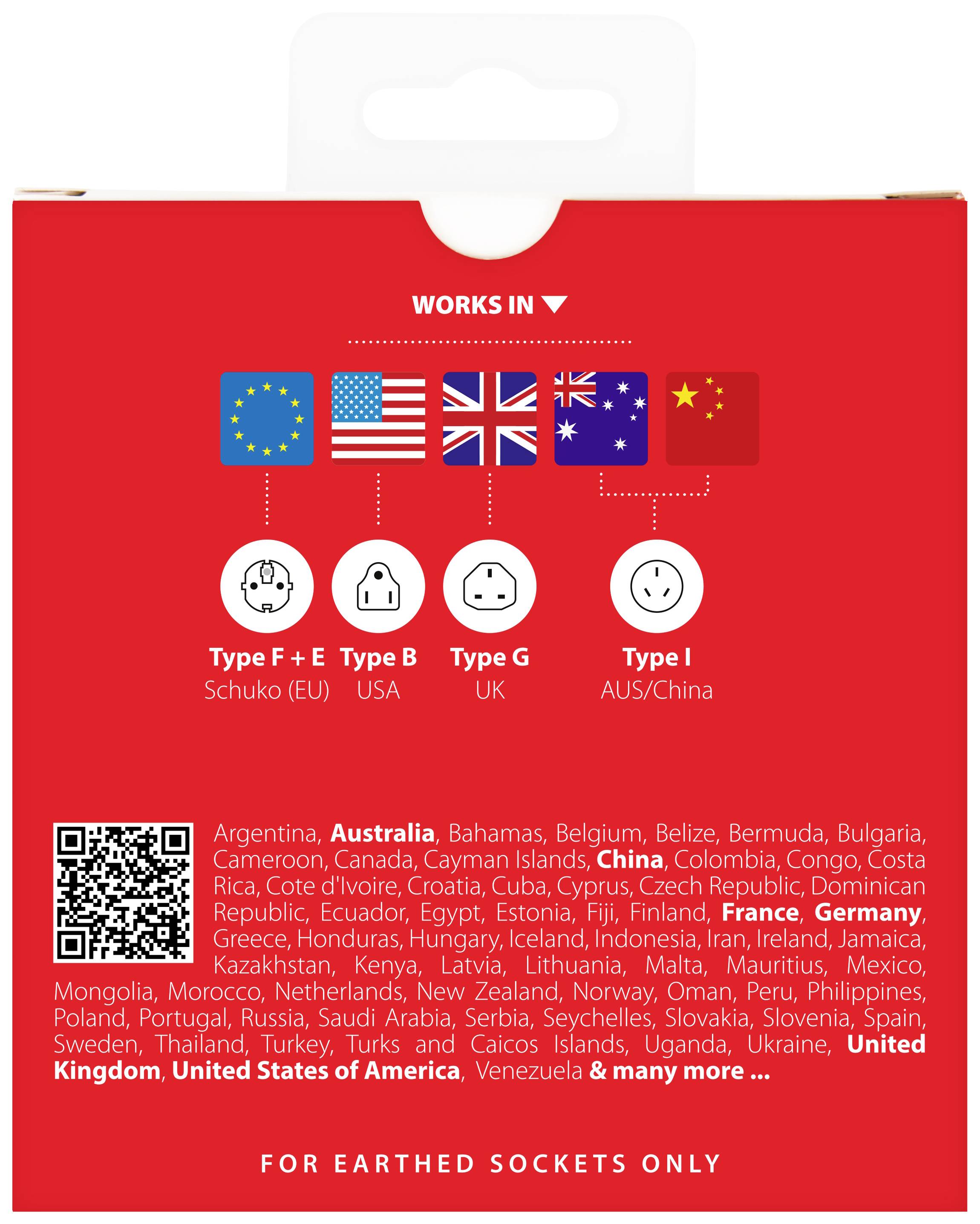 SKROSS - World Travel Adapter with Ground Plugs, without Schuko Top ( no swiss/italy ) - flash vidéo