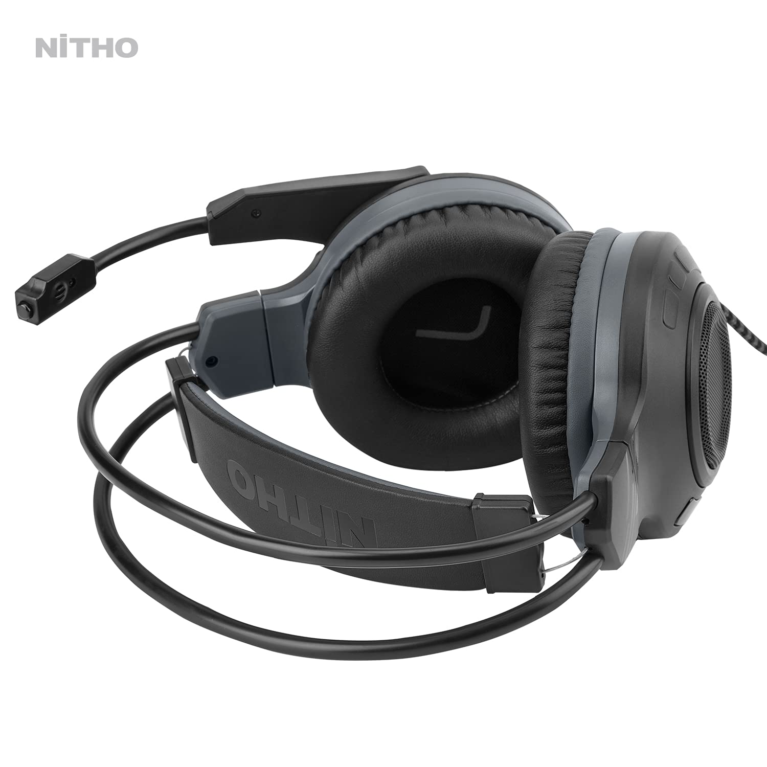 Nitho - Casque de jeu stéréo filaire Atlas 7.1 Noir pour PC, PS4/PS5, Xbox One, Xbox Series S|X, Nintendo Switch - flash vidéo