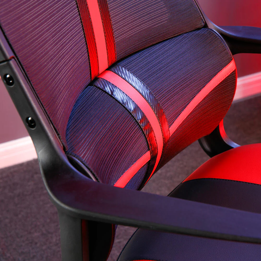 X Rocker - Chaise de jeu compacte Helix Rouge - flash vidéo
