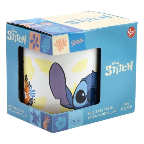 Disney - Tasse en céramique Ananas Stitch - 325ml - flash vidéo