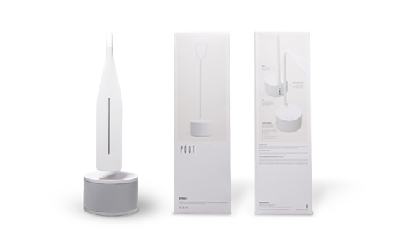 POUT - EYES1 "Lampe de table LED avec Haut-parleur Bluetooth" - flash vidéo