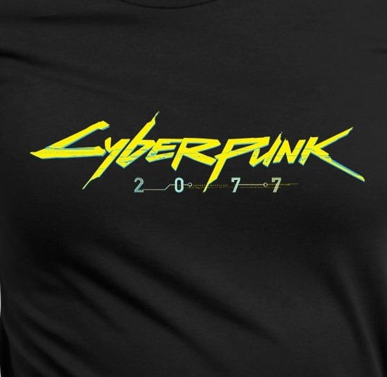 Cyberpunk 2077 - Logo Black Woman T-Shirt - M - flash vidéo