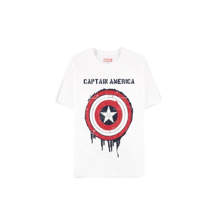 Marvel - Captain America - T-shirt Homme à manches courtes "Shield" - L - flash vidéo