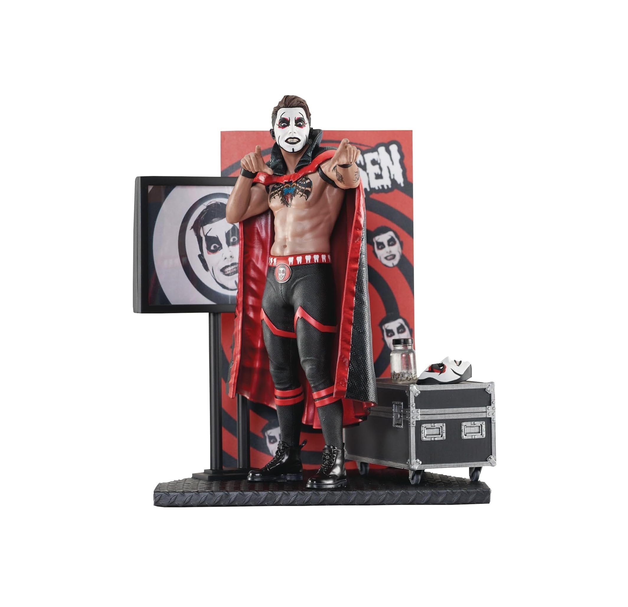 Diamond Select Toys - AEW Gallery - Danhausen Statue 25cm - flash vidéo