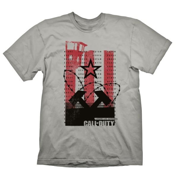 Call of Duty: Cold War T-Shirt "Wall" Gris Clair XL - flash vidéo