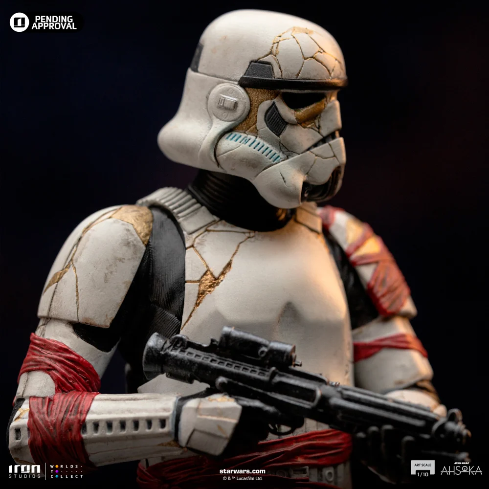 Iron Studios - Art Scale 1/10 - Star Wars : Ahsoka - Night Trooper Statue 21cm - flash vidéo
