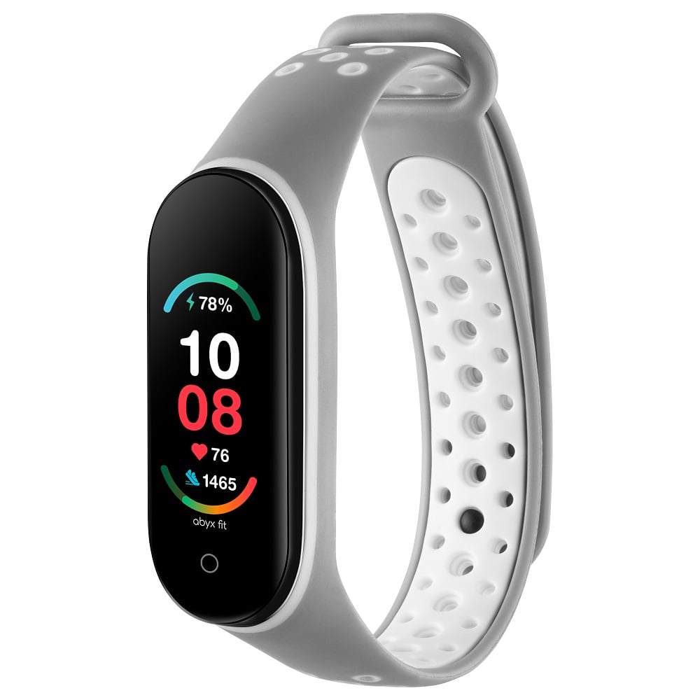 Abyx Fit - Lime - Montre connectée - Grise - flash vidéo