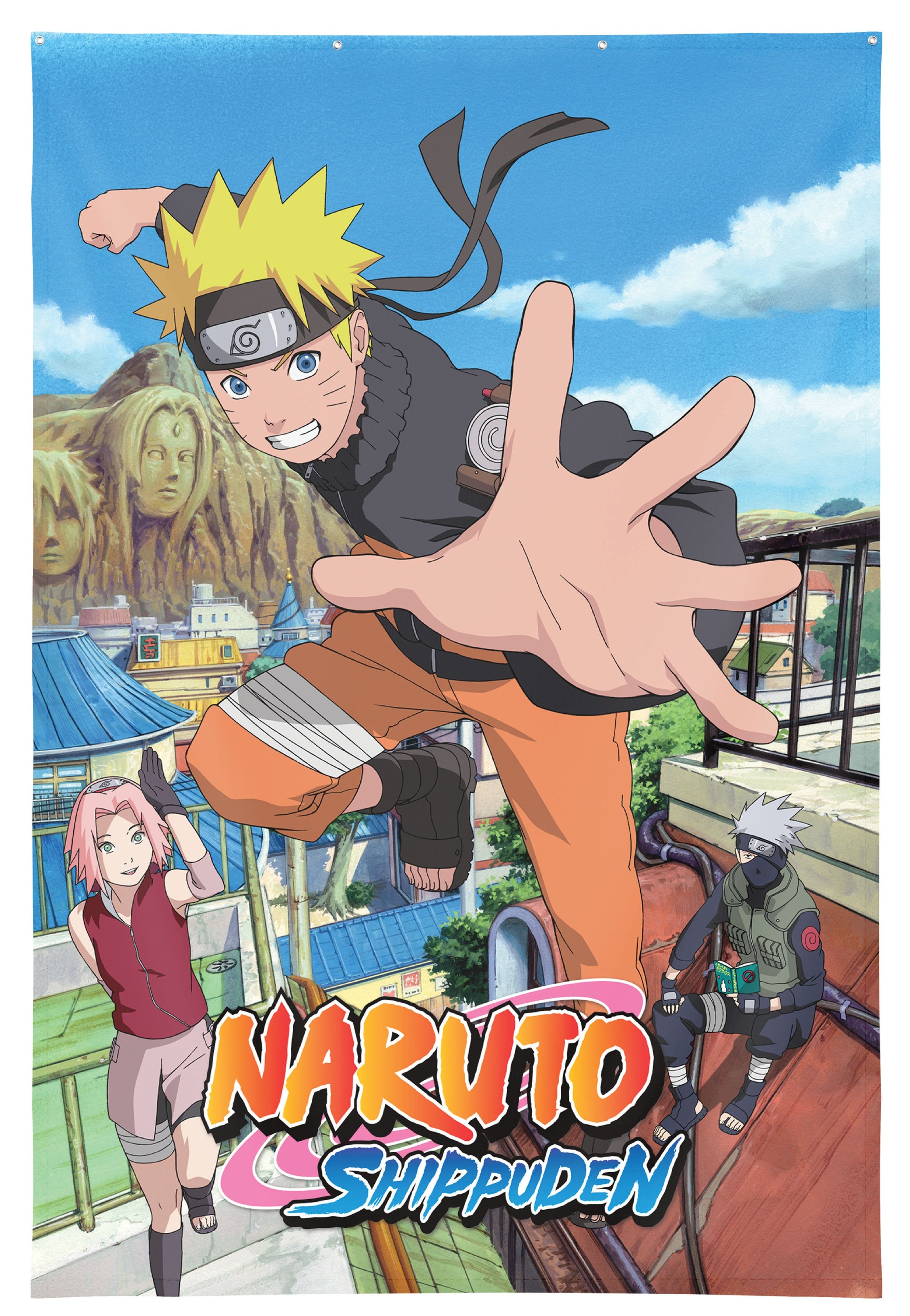 Naruto Shippuden - Poster Tissu Naruto Uzumaki 125x85cm - flash vidéo