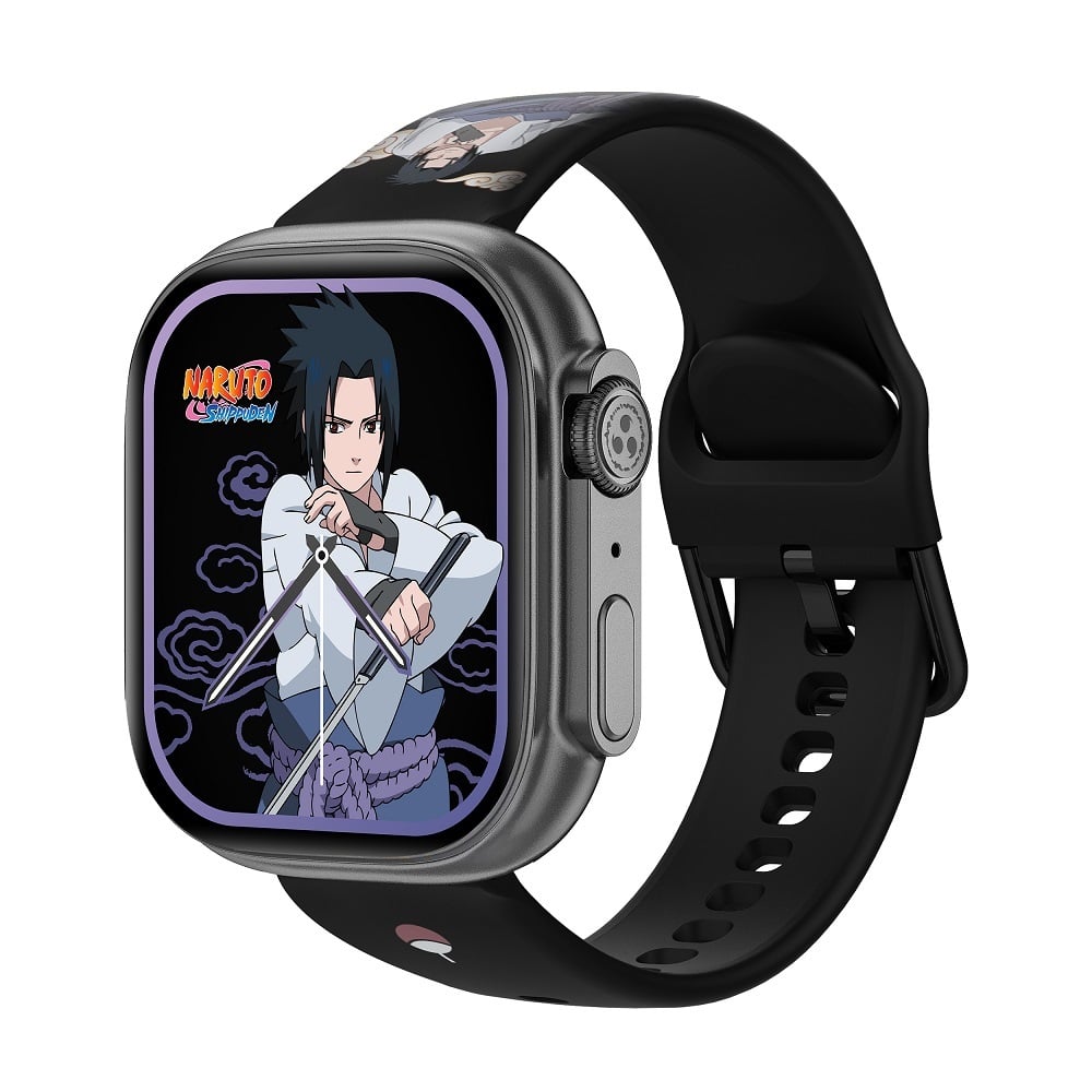 Abyx Fit - Touch 5 - Montre connectée Naruto Shippuden - Sasuke Uchiwa - Gris spatial - flash vidéo