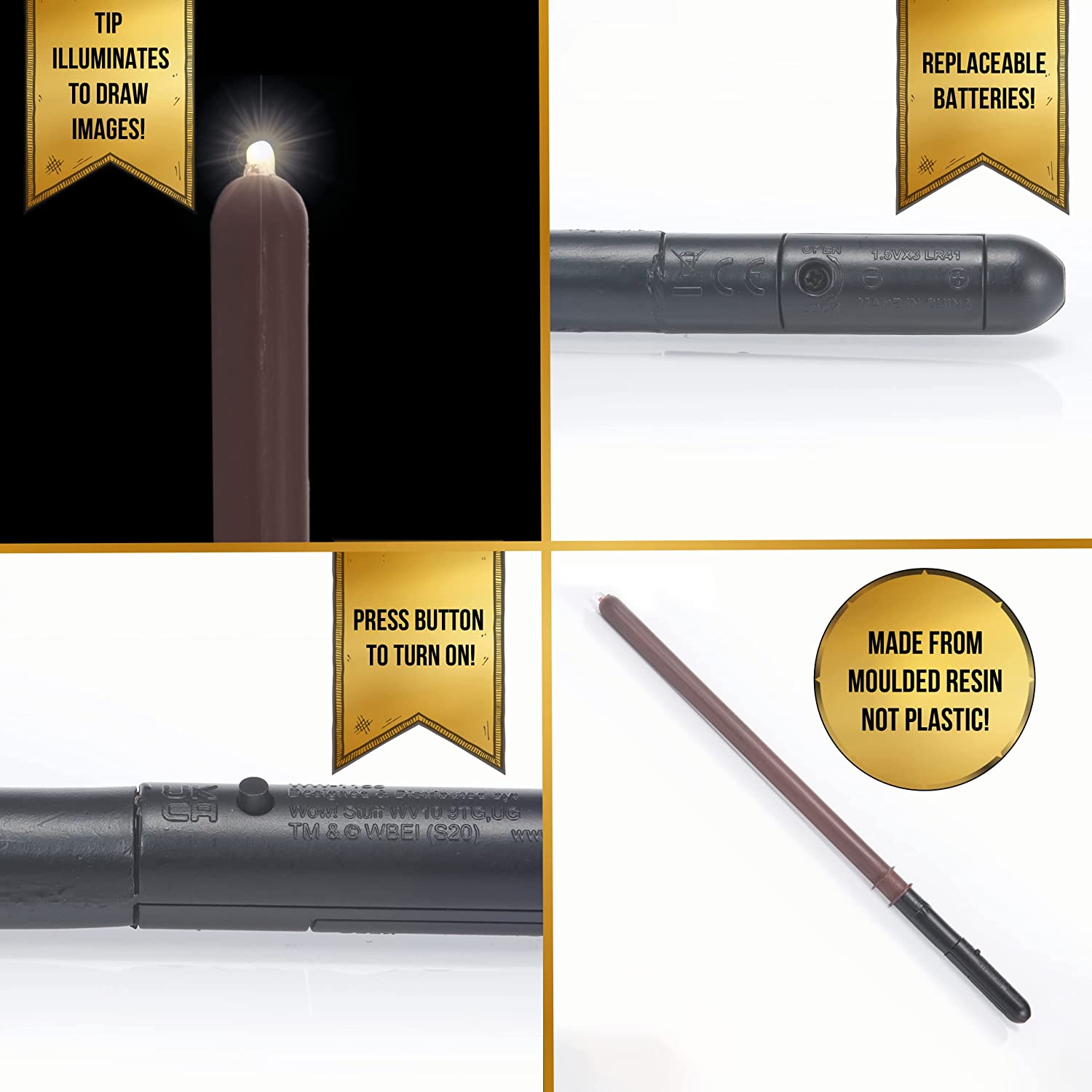 Harry Potter - Baguette Lumos de Drago Malefoy - flash vidéo