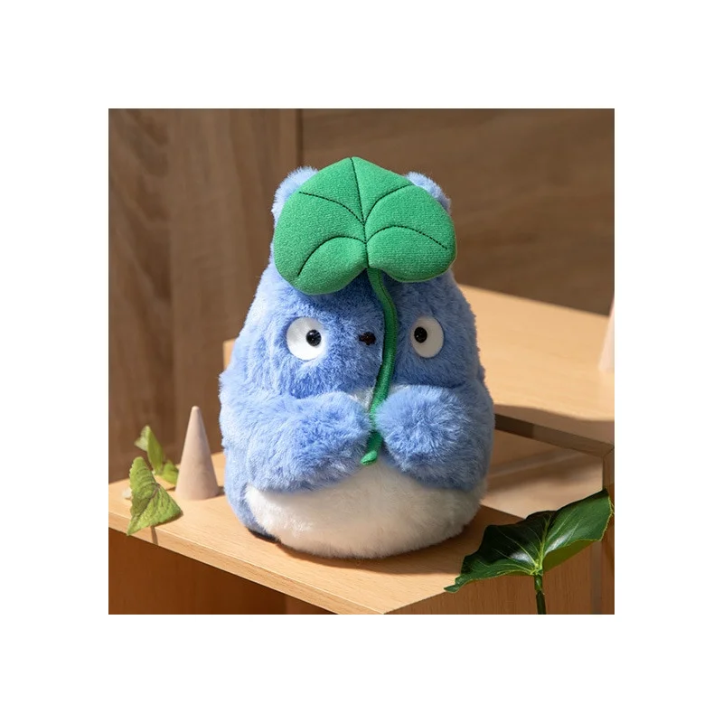 Ghibli - Mon Voisin Totoro - Peluche Nakayoshi Totoro Medium avec feuille - flash vidéo