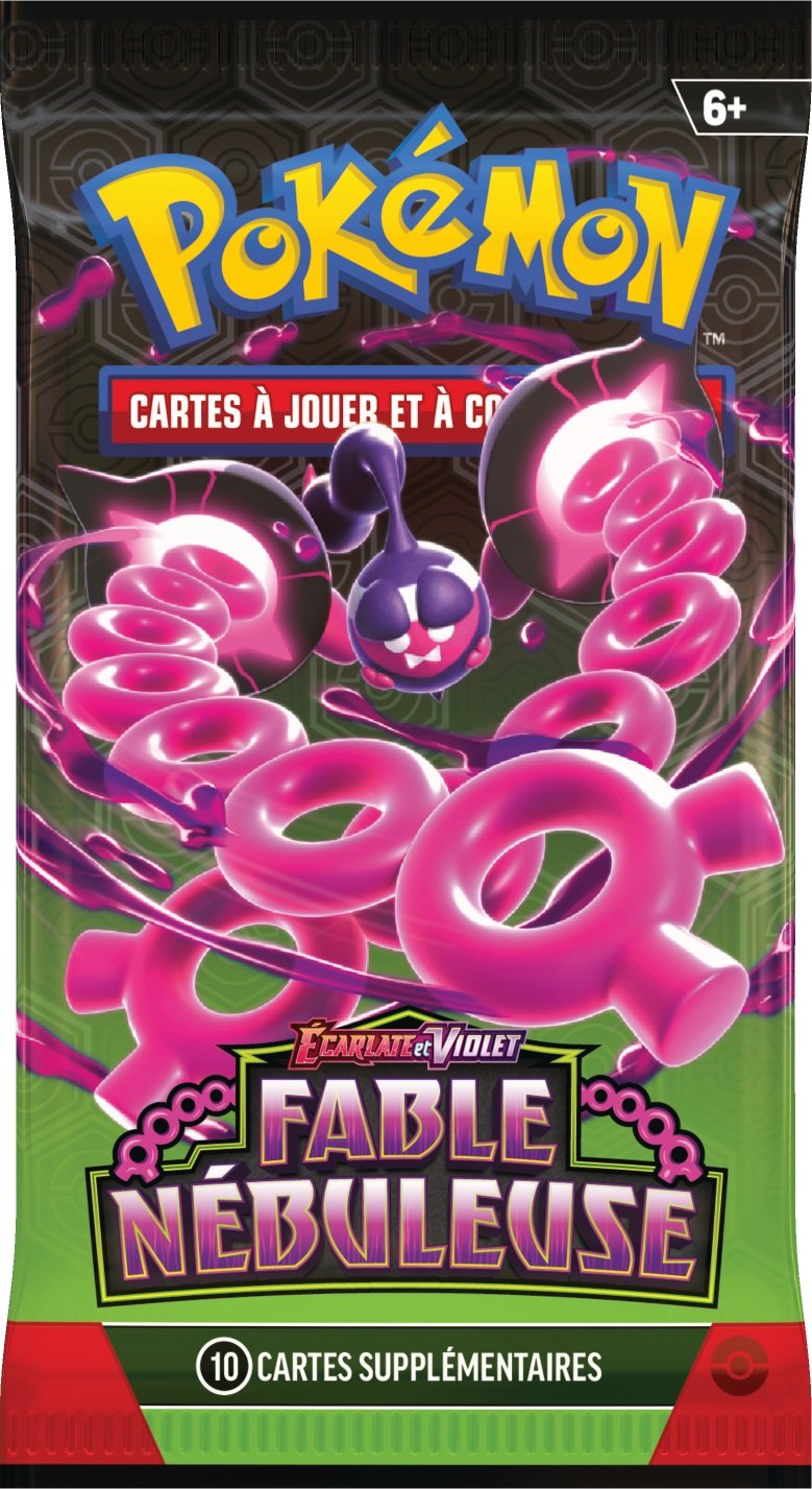 Pokémon JCC - Écarlate et Violet - Lot de boosters Fable Nébuleuse - flash vidéo