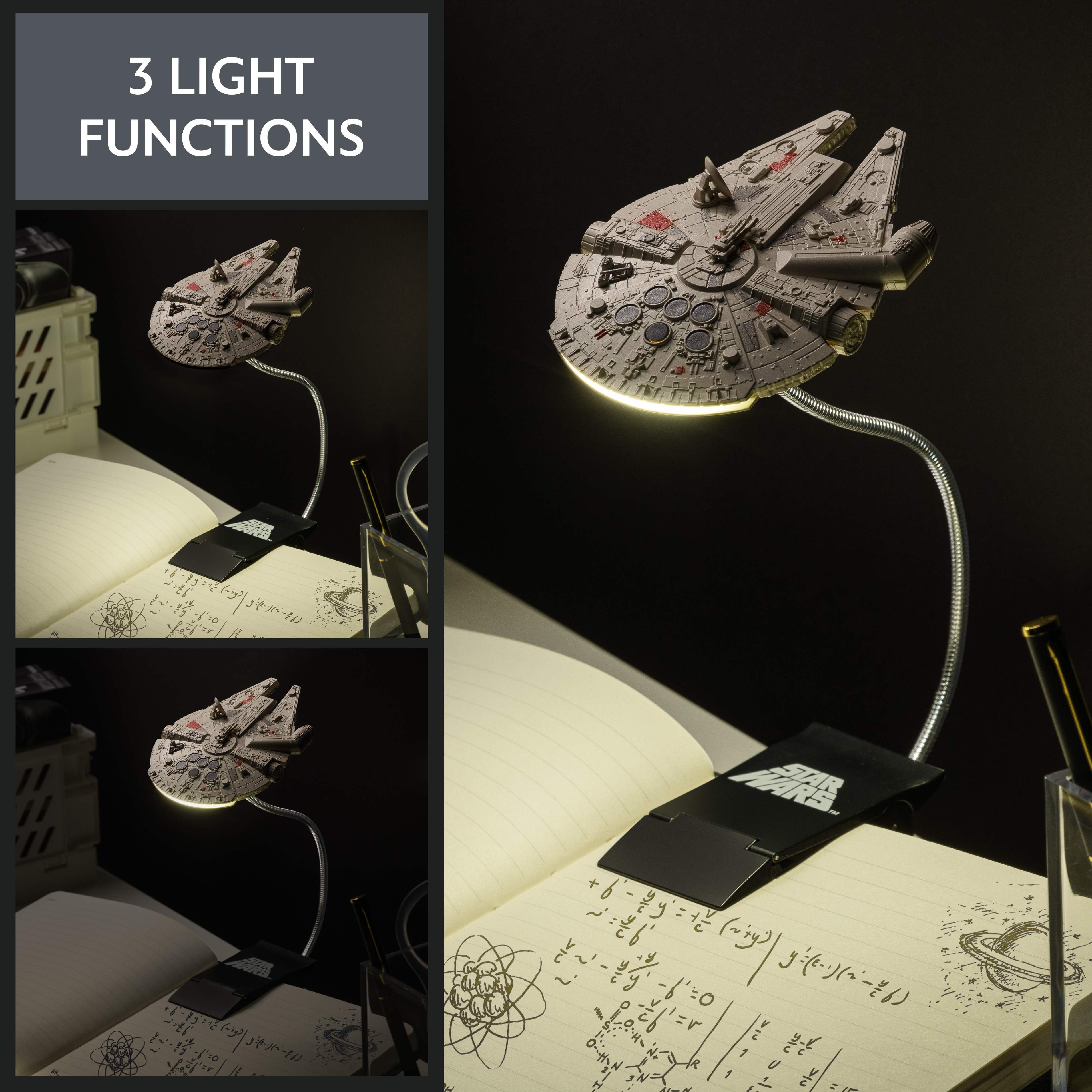 Star Wars - Lampe de lecture Faucon Millenium - flash vidéo