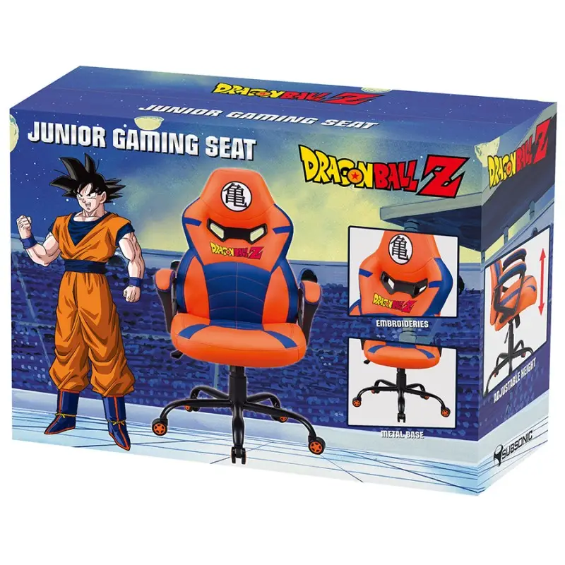 Subsonic - Dragon Ball Z - Chaise Gaming Junior Orange et Bleu - flash vidéo