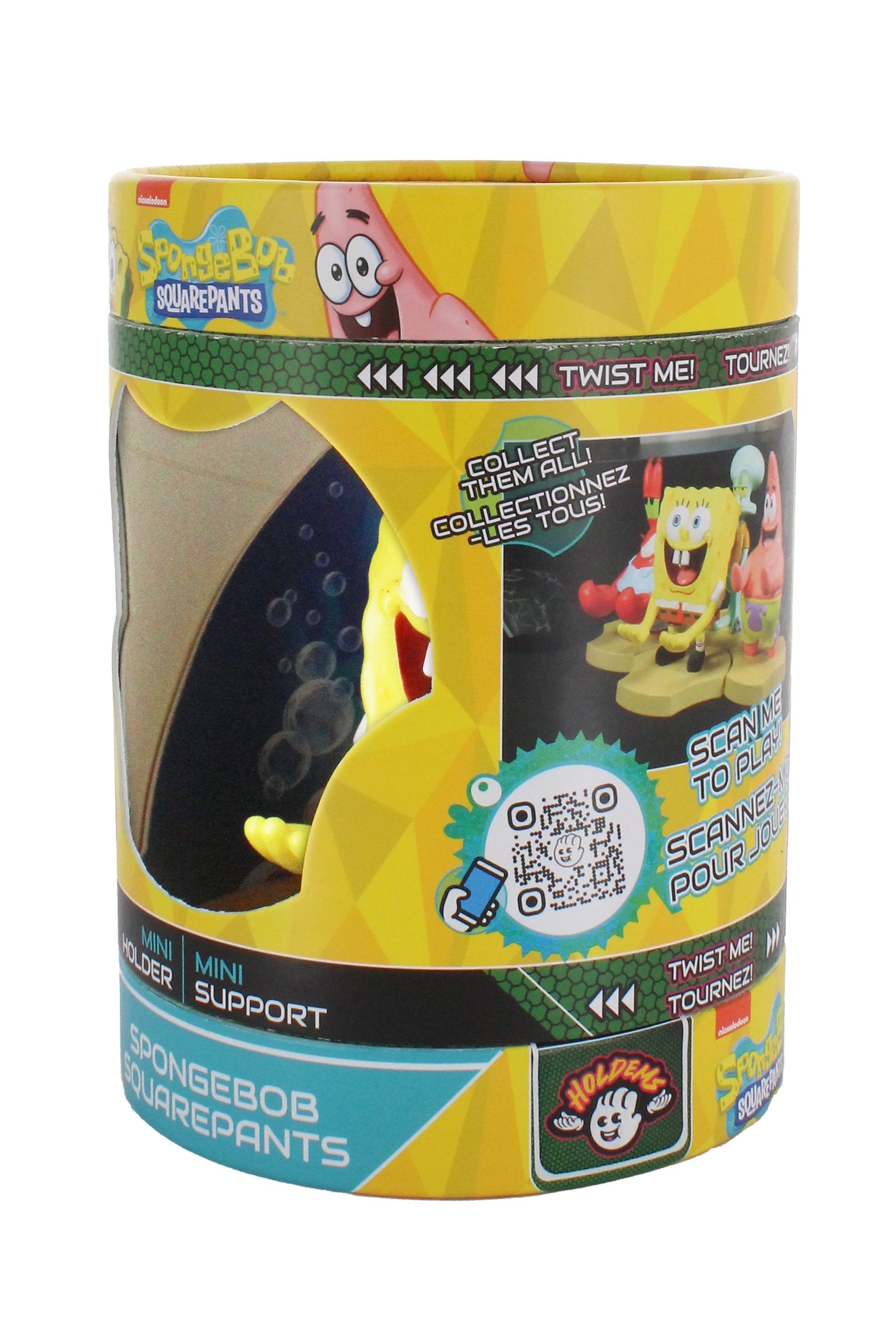 Cable Guys Holdems - Bob l'éponge - Support pour écouteurs et téléphone Bob l'éponge - flash vidéo