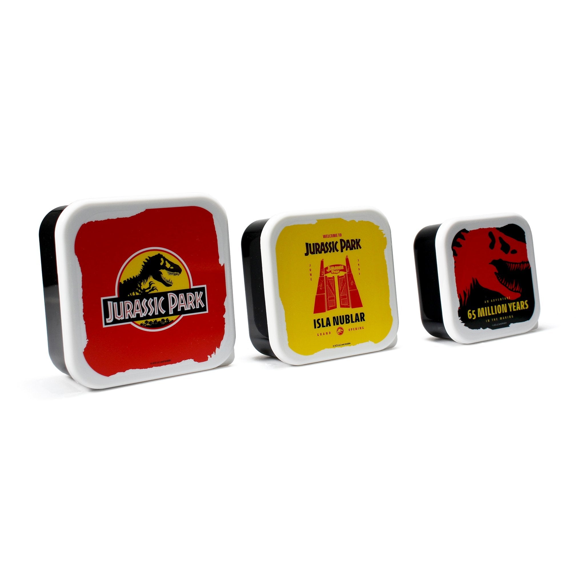 Jurassic Park - Ensemble de trois boîtes à goûter - flash vidéo