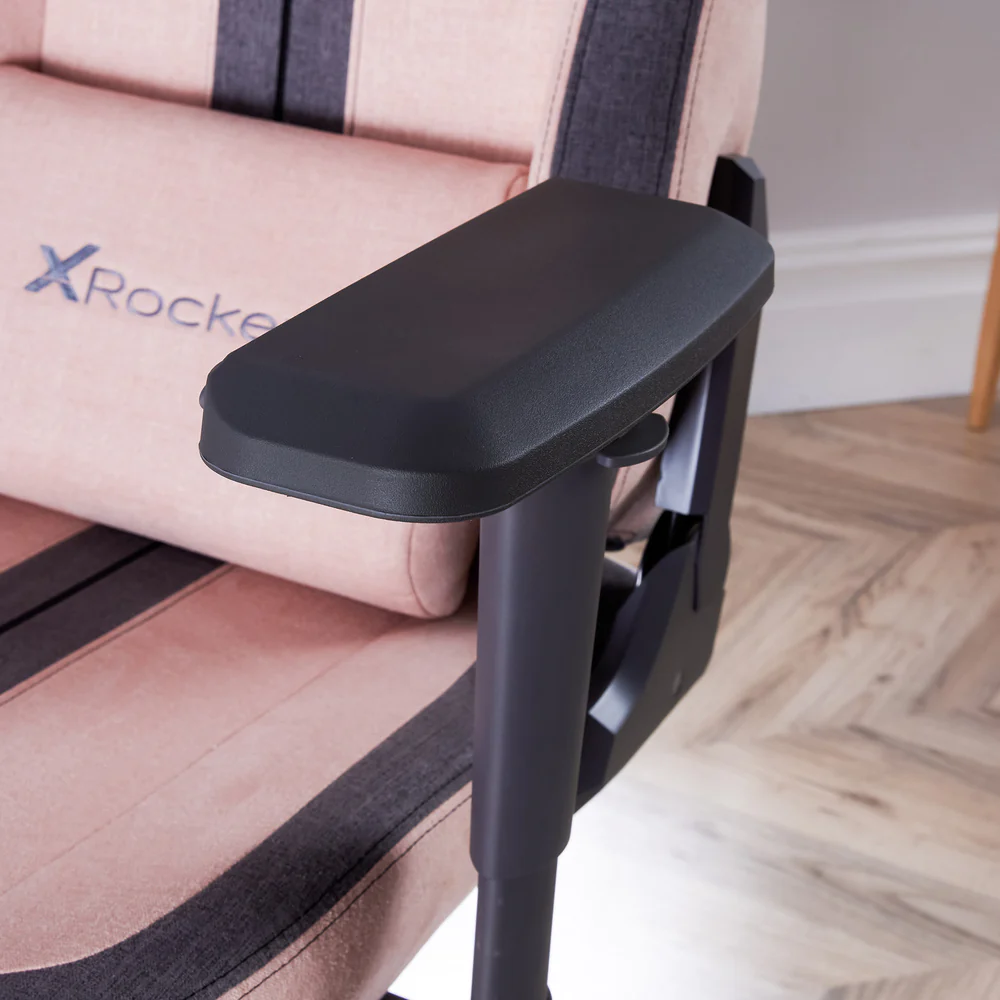 X Rocker - Chaise de bureau ergonomique Onyx Poudre/Gris ardoise - flash vidéo