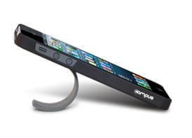 CAMPUS FlipShield Coque&Stand Noir/Clip Bleu pr iPhone 5+ Film - flash vidéo