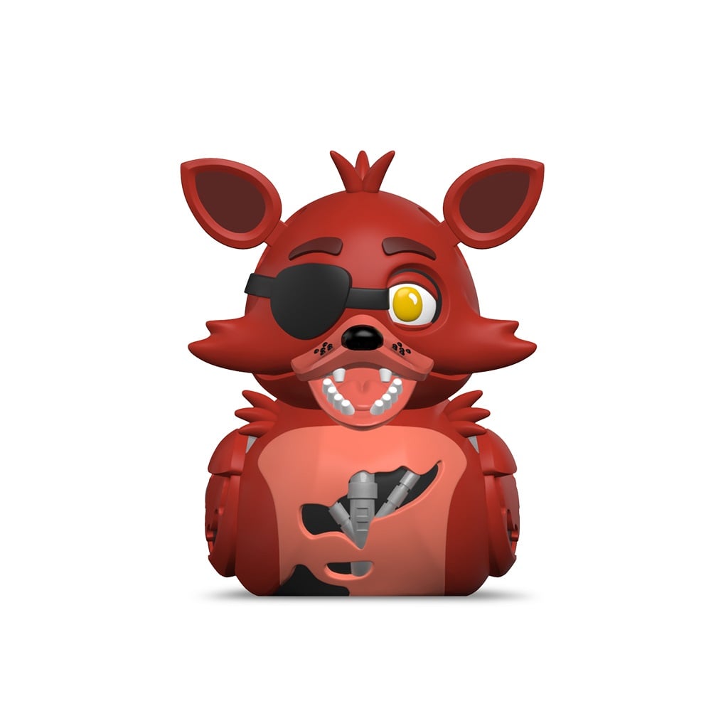 Numskull - Mini TUBBZ Canard de bain - Five Nights at Freddy's - Foxy (Édition baignoire) - 8cm - flash vidéo