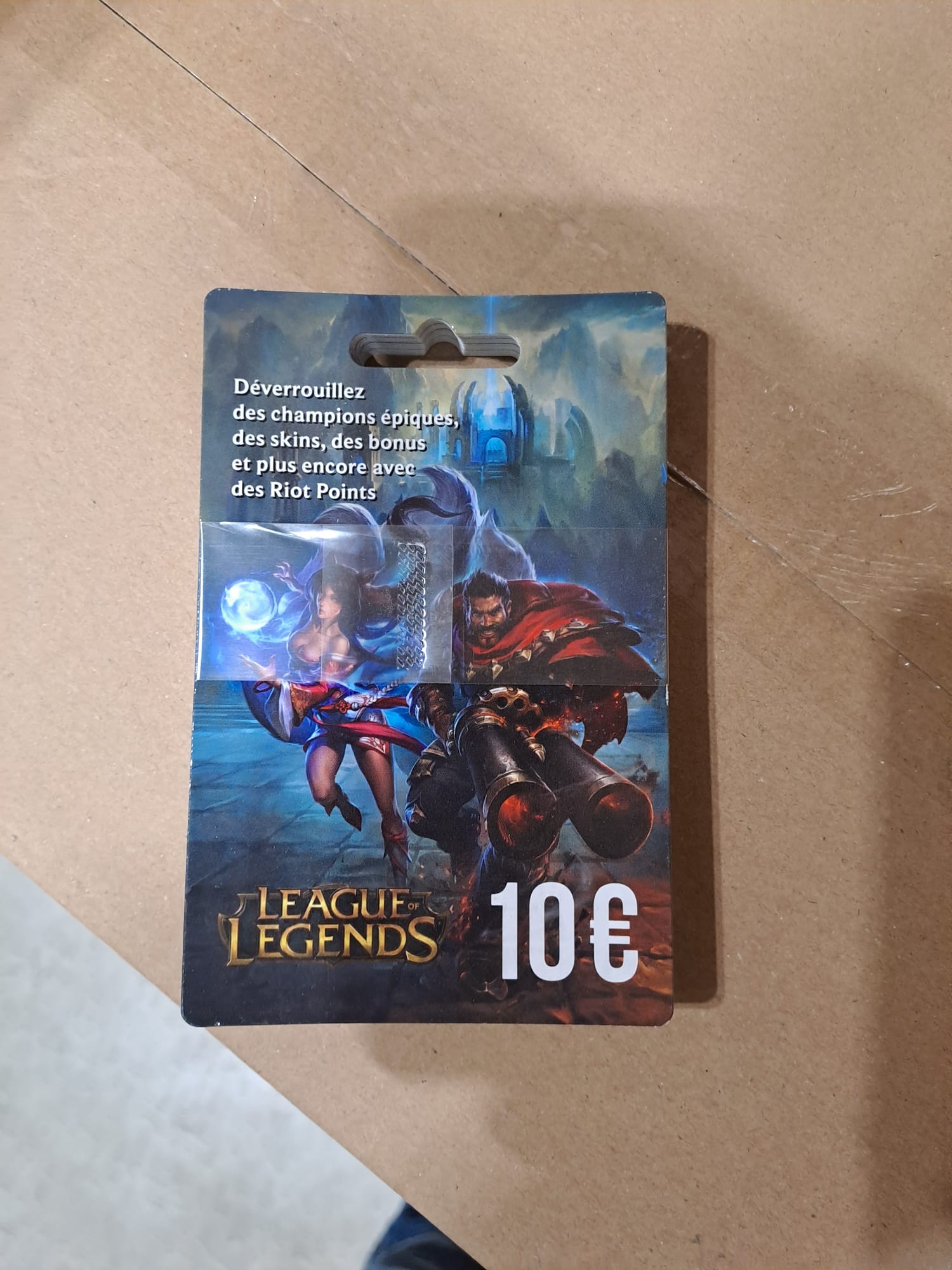 CARTE POSA RIOT LEAGUE OF LEGEND 10€ - flash vidéo
