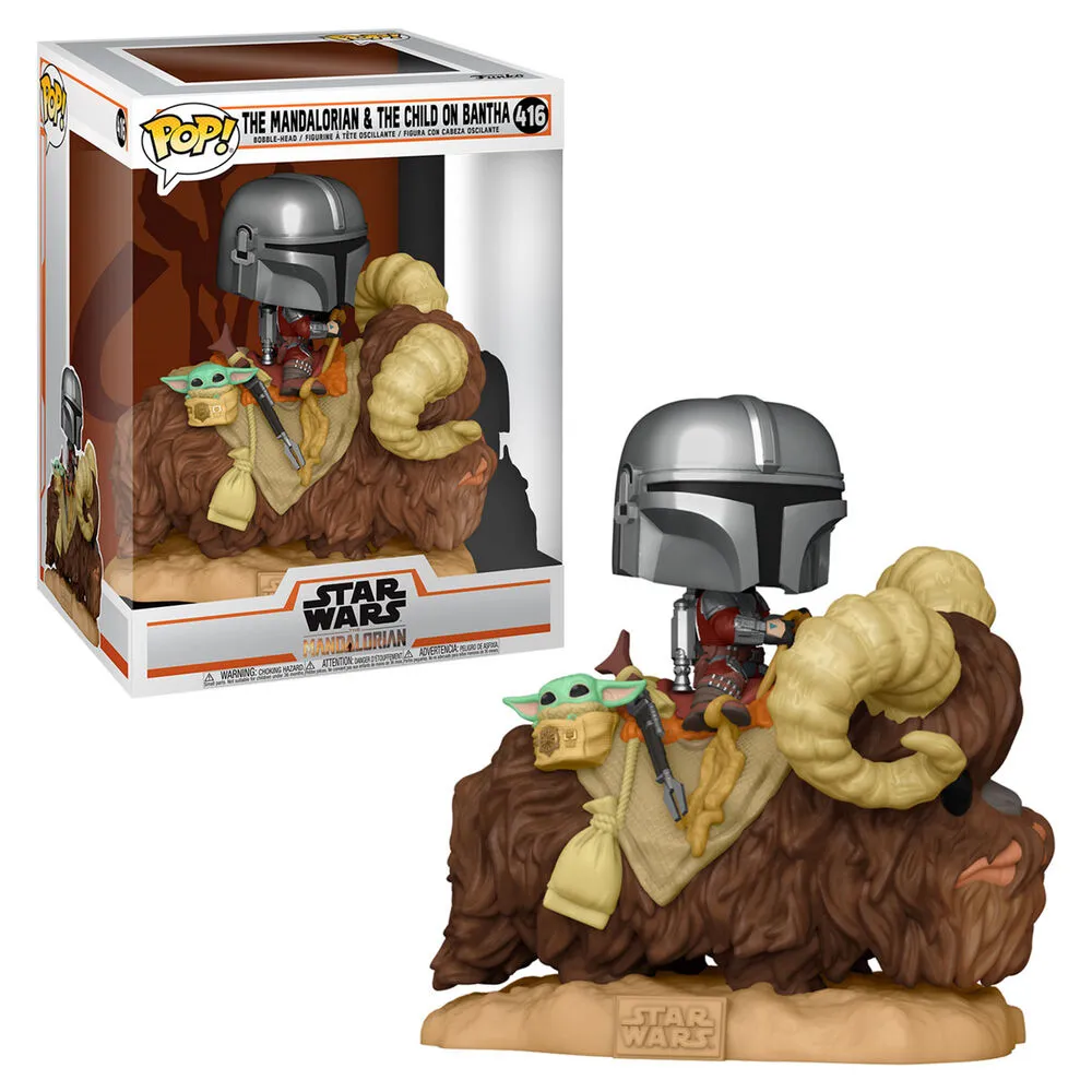 Funko Pop! Deluxe: The Mandalorian - The Mandalorian & The Child on Bantha ENG Merchandising - flash vidéo
