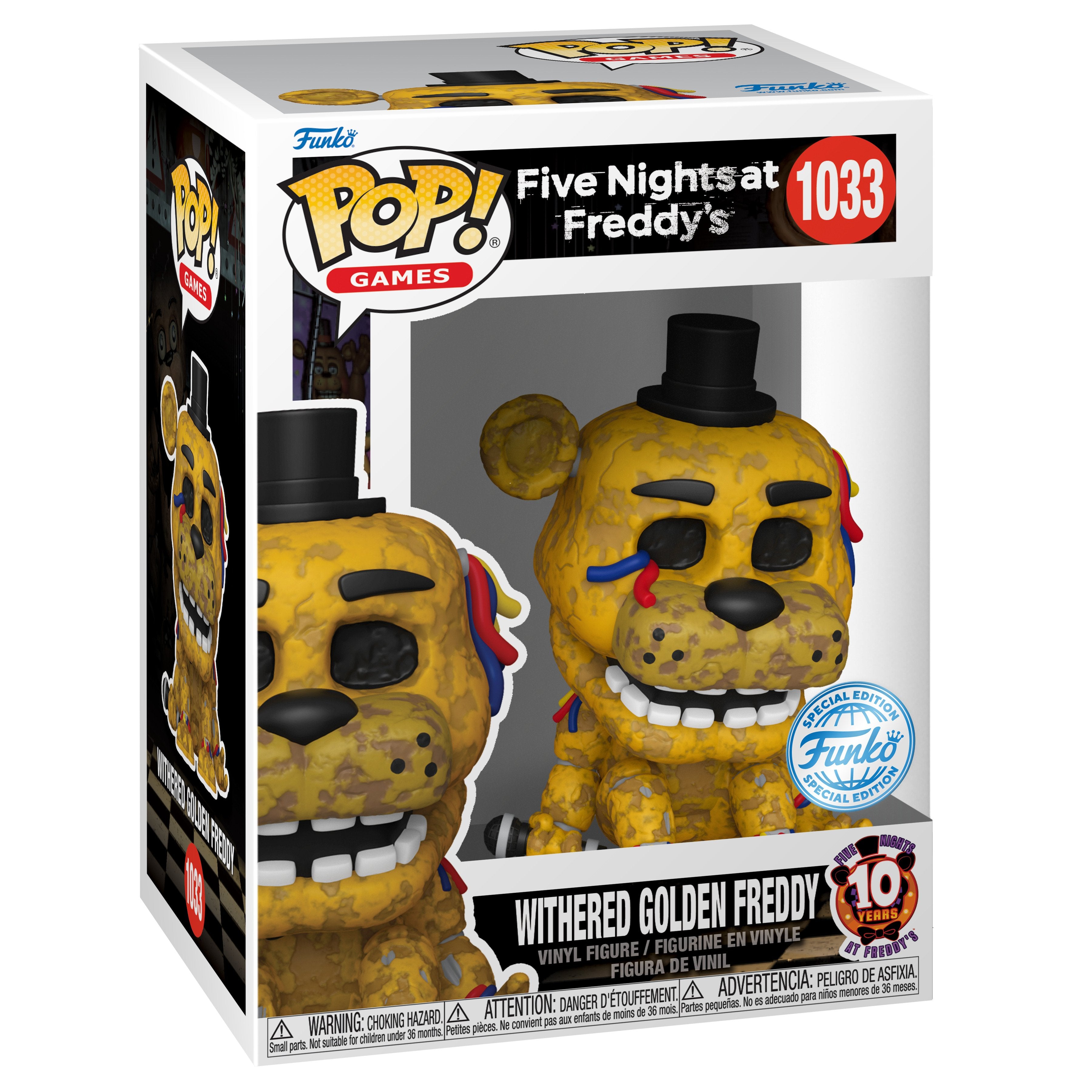 Funko Pop! Games: Five Nights at Freddy's - Withered Golden Freddy - flash vidéo