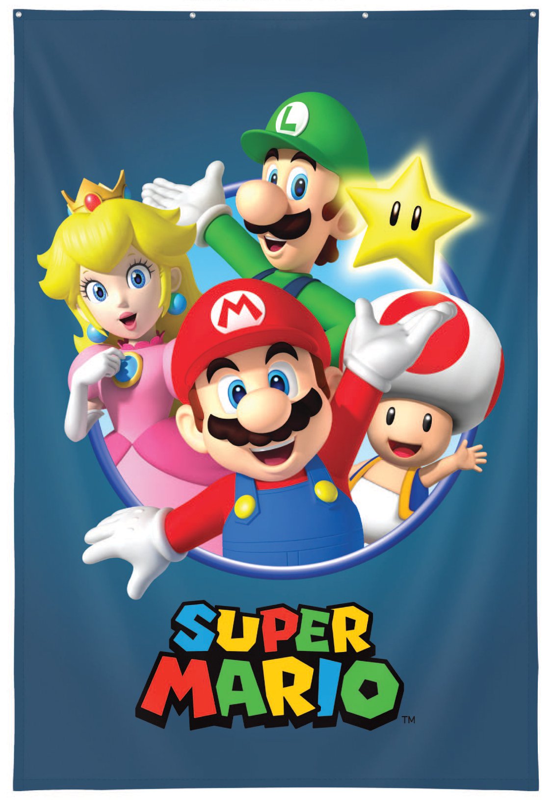 Nintendo - Poster Tissu Super Mario 125x85cm - flash vidéo