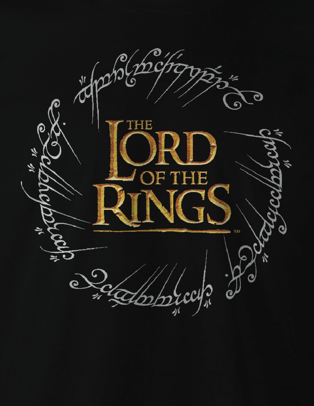 Le Seigneur des Agneaux - T-shirt Noir Hommes Logo Anneau - S - flash vidéo