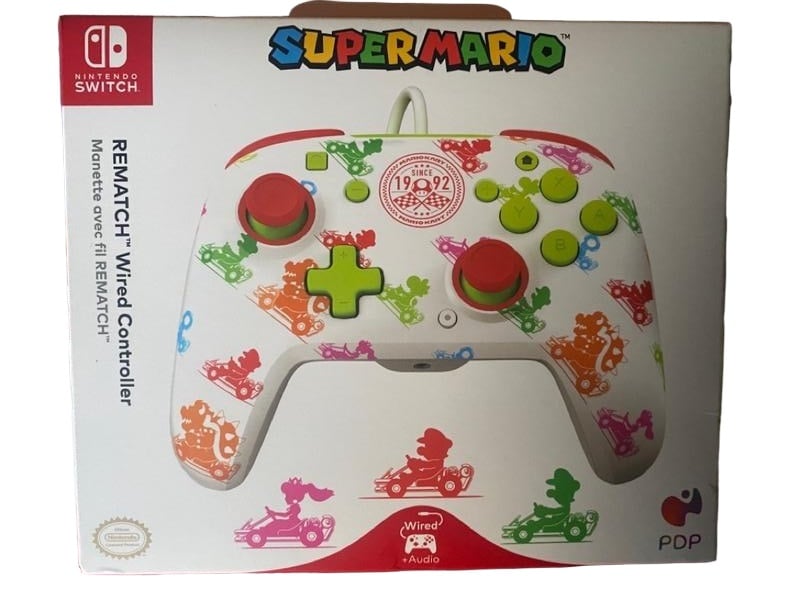 PDP - Manette de jeu filaire REMATCH Mario Kart Racers pour Nintendo Switch et Switch OLED - flash vidéo