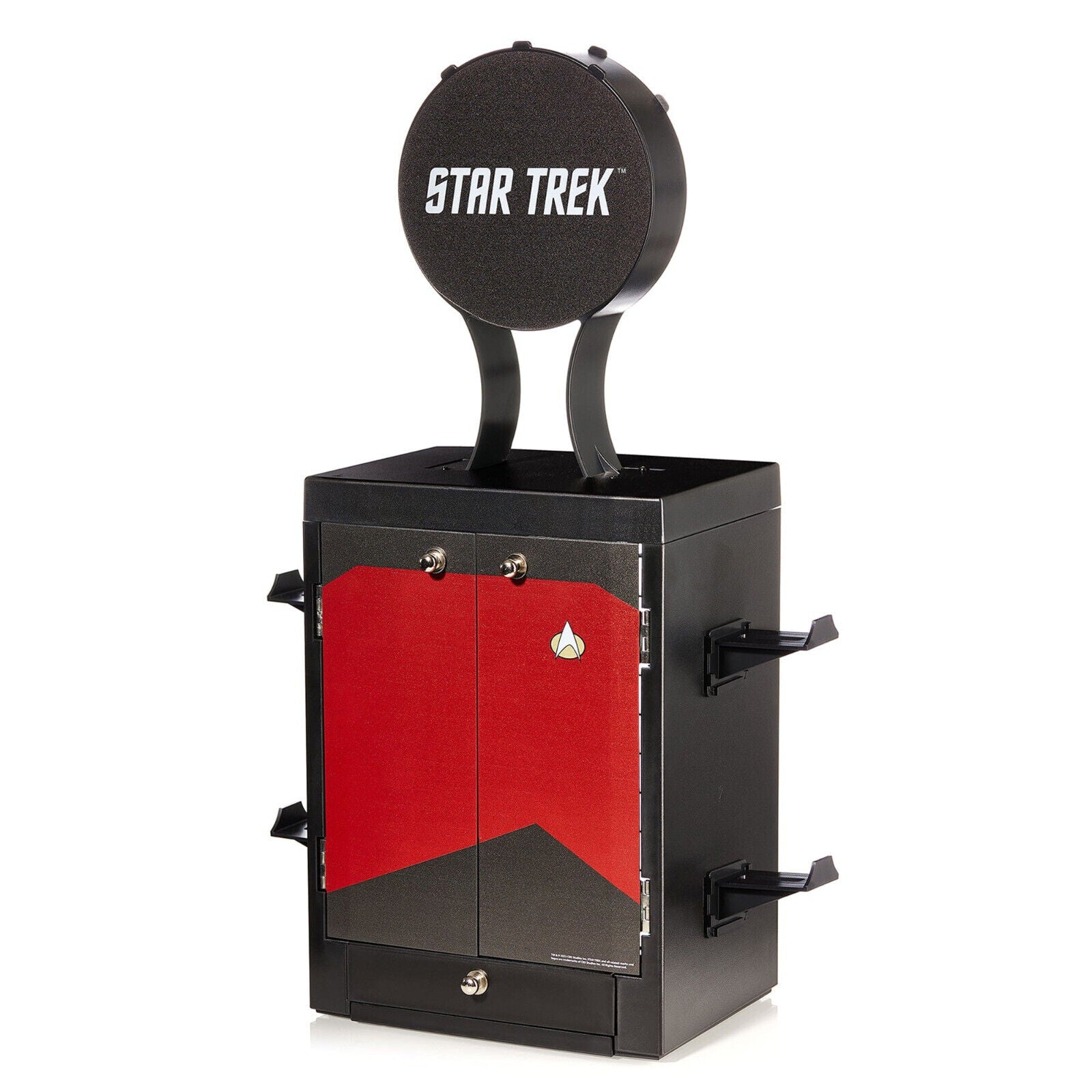 CBS - Meuble de rangement officiel Star Trek Rouge pour gamer - flash vidéo