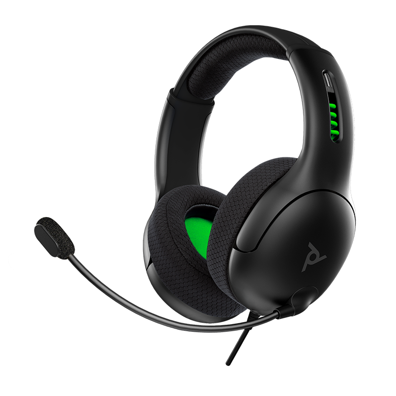 PDP - Casque de jeu stéréo filaire LVL50 Noir pour Xbox Series X|S, Xbox One et PC - flash vidéo