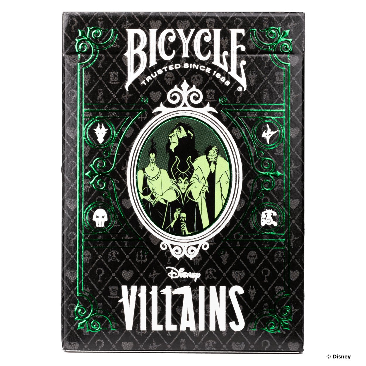 Bicycle - Carte de jeu Standard 56 pièce(s) Disney Villains - flash vidéo