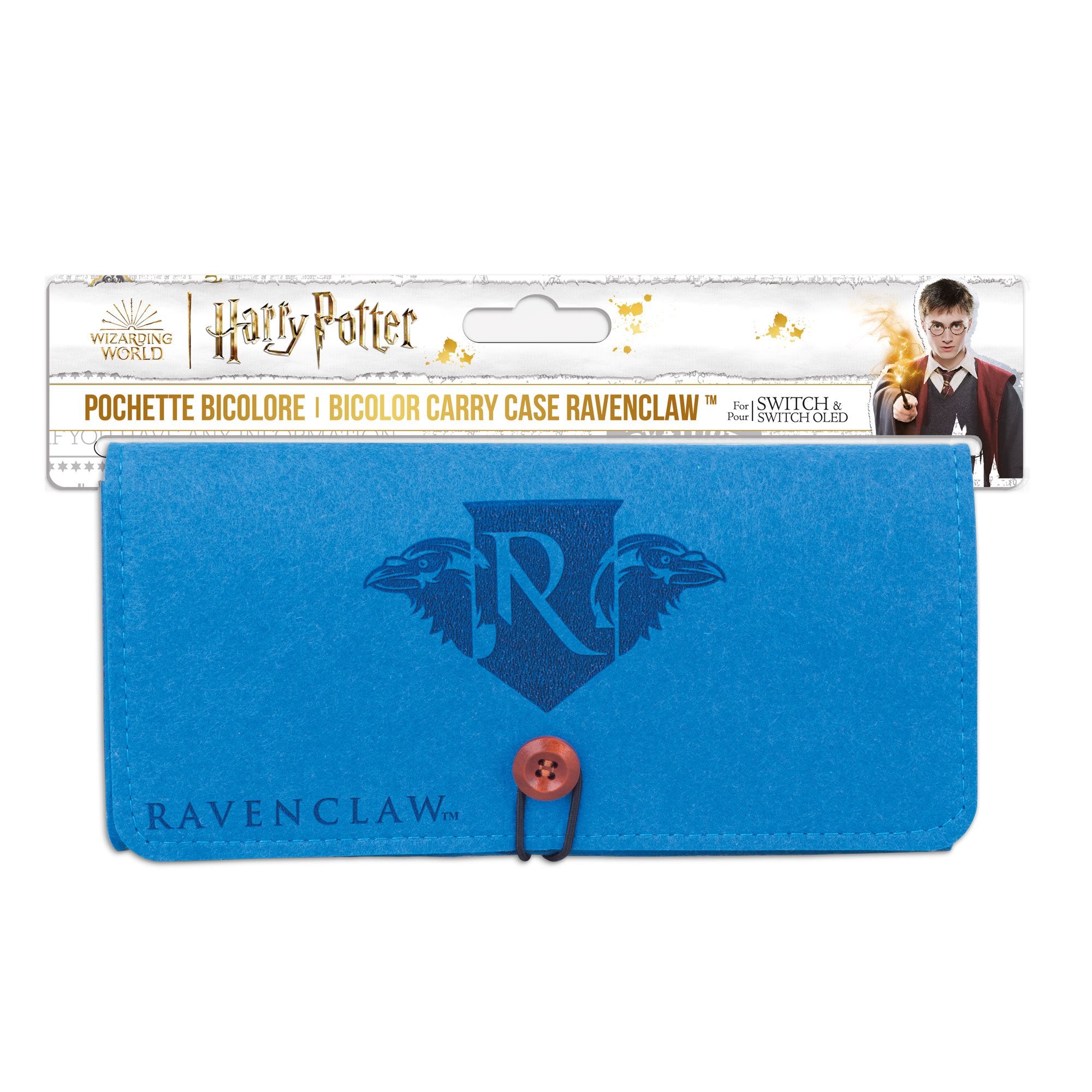 Harry Potter - Pochette de transport en feutrine - Modèle Serdaigle pour Nintendo Switch et Switch OLED - flash vidéo
