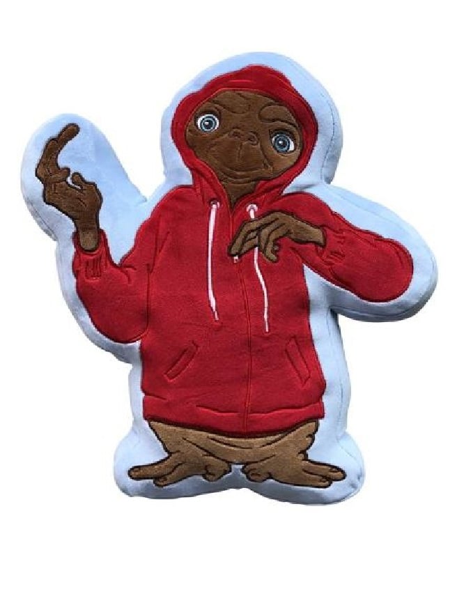 E.T., l'extra-terrestre - Coussin en forme d'E.T. 40cm - flash vidéo