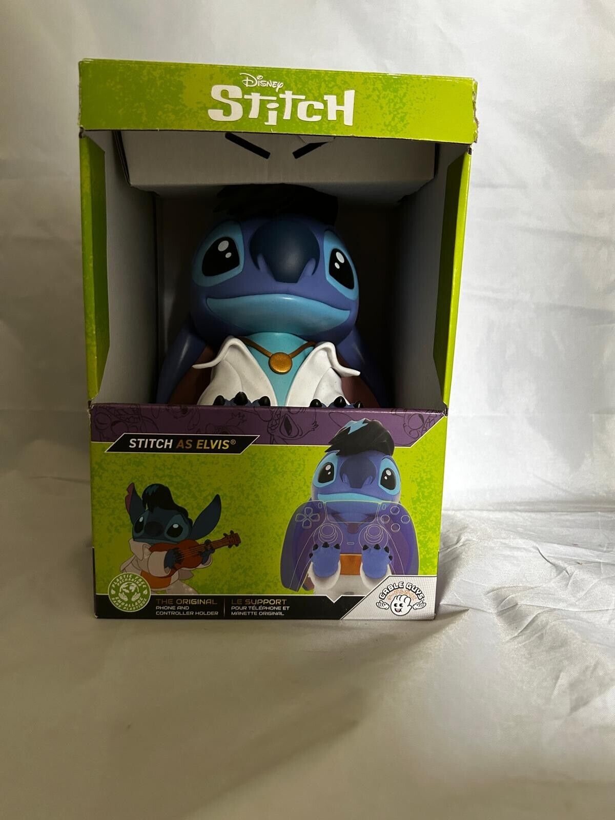 Cable Guys - Disney - Lilo et Stitch - Stitch Elvis Support Chargeur pour Téléphone et Manette - flash vidéo