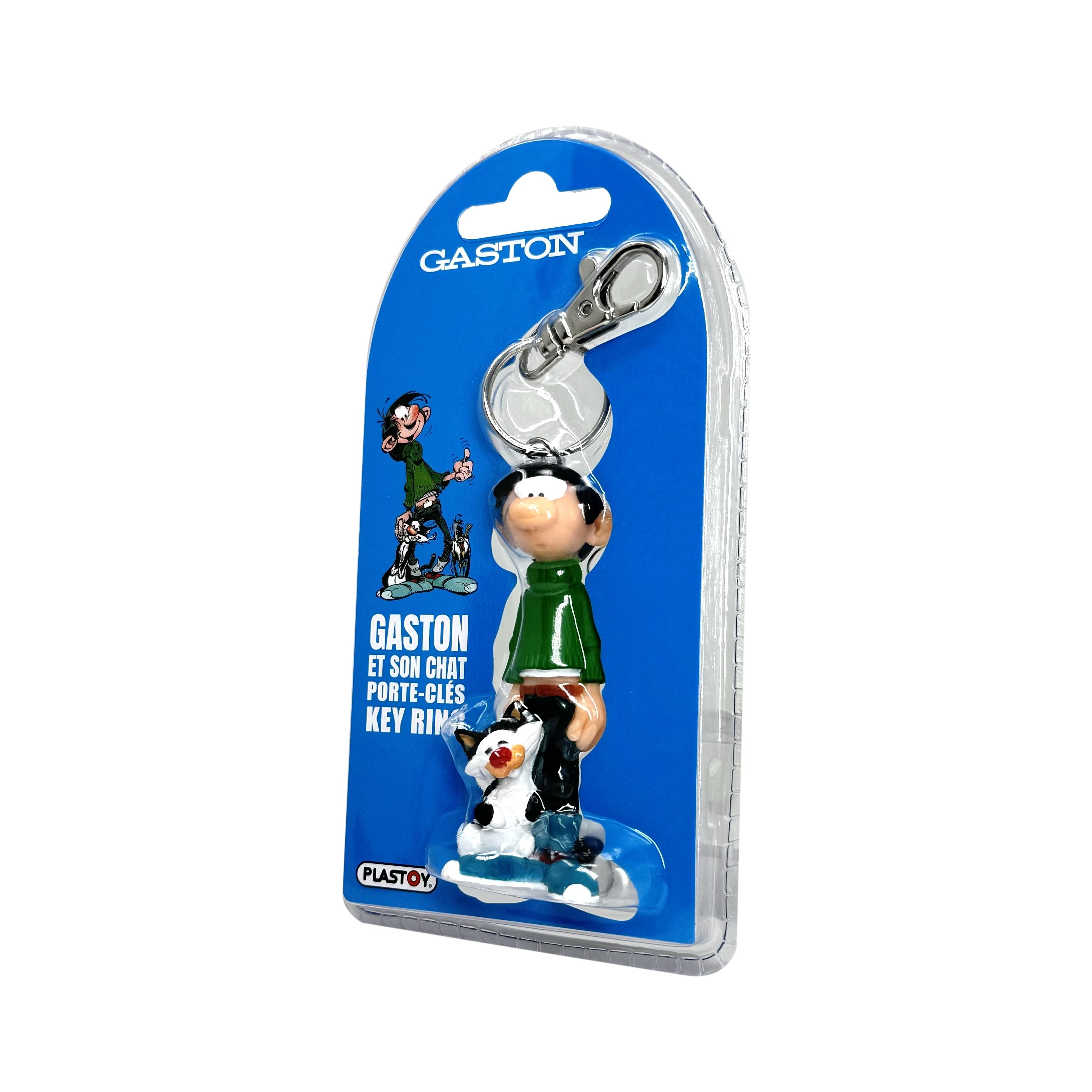Gaston Lagaffe - Porte-clés Gaston et son Chat - flash vidéo