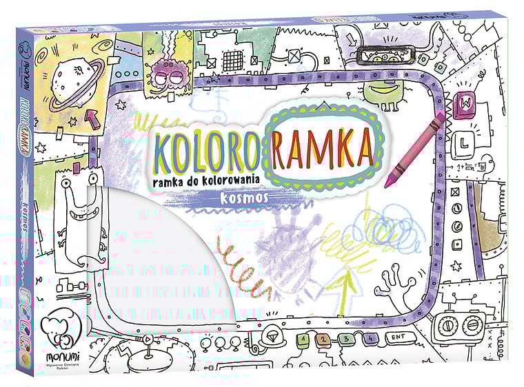 Monumi - Toile L à colorier "Cosmos" - flash vidéo