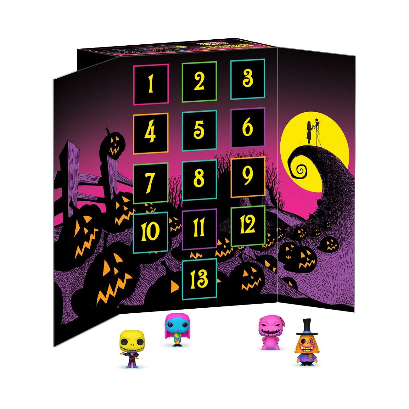 Funko Pocket Pop! Disney: The Nightmare Before Christmas - 13 Day Countdown Calendar (Blacklight) ENG Merchandising - flash vidéo