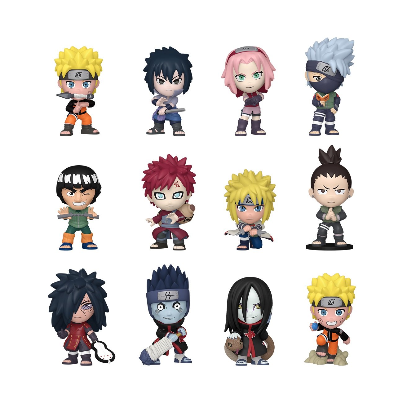 Funko Mystery Minis: Naruto (12 pcs) - flash vidéo